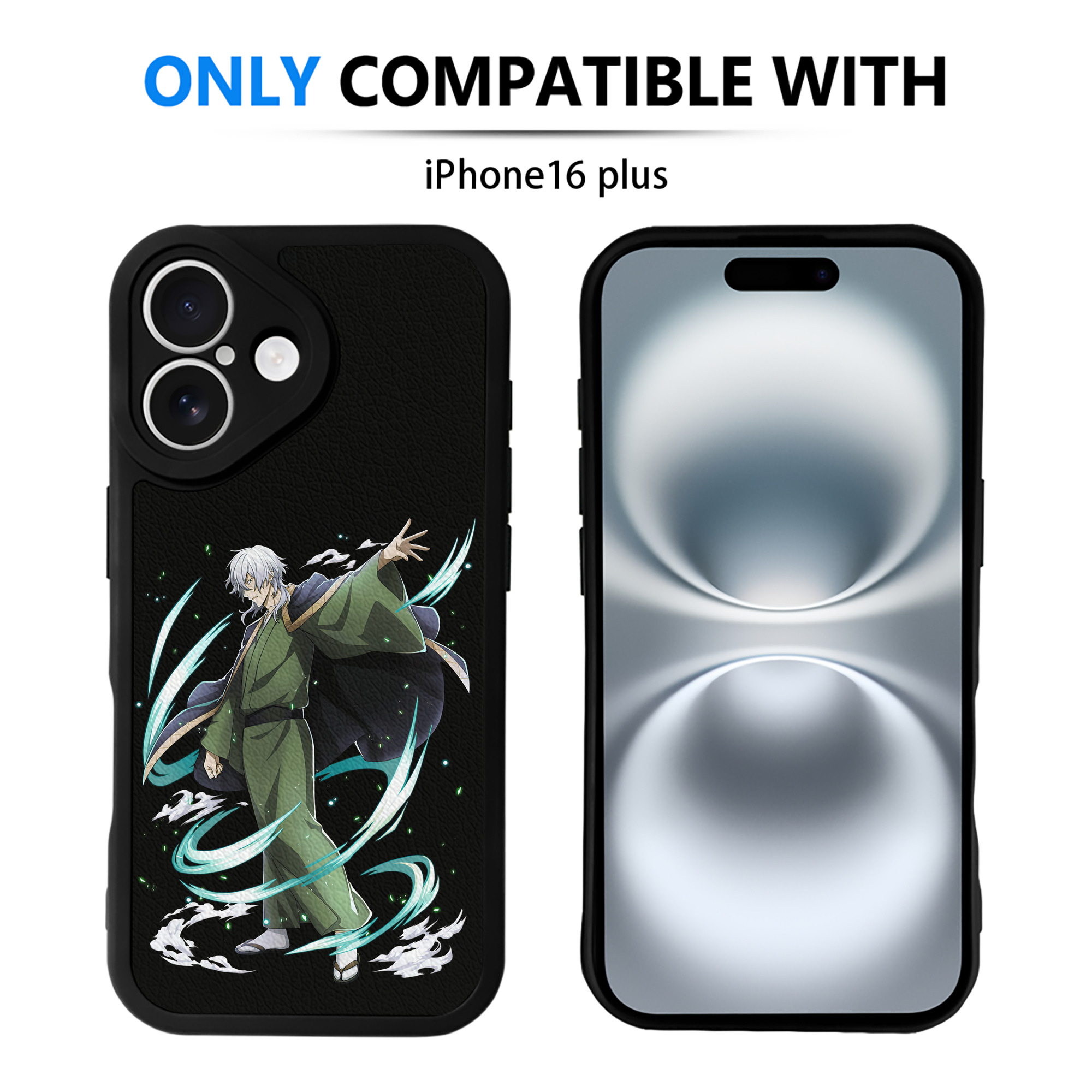 （画像用） 文豪ストレイドッグス Bungo Stray Dogs 【iPhone 16シリーズ対応】シリコンスマホケース（レザー調） 材質：シリコン